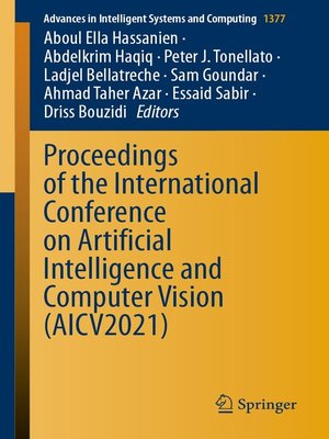 cover image of Proceedings of the International Conference on Artificial Intelligence and Computer Vision (AICV2021)
